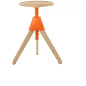 Magis Jerry – The Wild Bunch Le Tabouret Pivotant Natural 7011 | Orange 1780 C