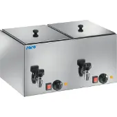 Saro Chauffe-saucisses avec robinet | Grille incluse | Acier inoxydable