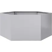 vidaXL Jardinière hexagone 104x90x45 cm acier galvanisé