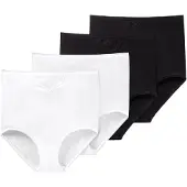 Schiesser Slip ' Cotton Essentials ' noir / blanc