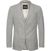 BOSS Veste Regular en coton stretch mélangé à motif