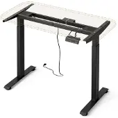 Vicco Pieds de table Elevate Noir 2 moteurs, Model 57977