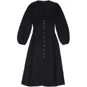 Billabong Cool Night Long Sleeve Long Dress Noir S Femme