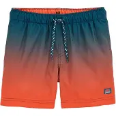 We fashion Maillot de bain pétrole / orange foncé