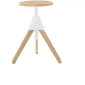 Magis Jerry – The Wild Bunch Le Tabouret Pivotant Natural 7011 | White 1735 C