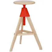 Magis Tom – The Wild Bunch Tabouret Natural 7011 | Red 1782 C