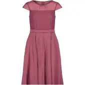 Vera Mont Robe de cocktail rouge foncé