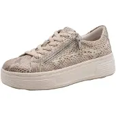 Tamaris Baskets basses beige / beige chiné / brun foncé