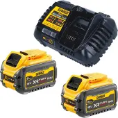 DeWalt DCK 2016 T2T Kit combiné batterie 18 V / 54 V FlexVOLT DCD 999 perceuse-visseuse à percussion + DCG 418 meuleuse d'angle + 2x batterie 6,0 Ah + chargeur + TSTAK