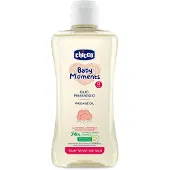 Chicco Baby Moments Huile de massage dermatologique sensible, +0 mois, 200 ml,