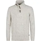 Petrol industries Pull à Câble Half Zip Hamilton Écru