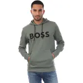 BOSS pour homme. 50551457 Sweatshirt Soody Zone vert (M), Casuel, Coton