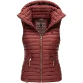 NAVAHOO Gilet 'Shadaa' rouge pastel