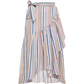 IZIA Jupe bleu / bleu clair / marron / blanc cassé