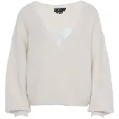 Faina Pull-over blanc / blanc cassé