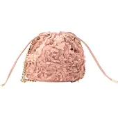 Faina Poche ventrale or / rose