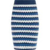 Faina Jupe bleu / bleu foncé / blanc