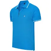Cappuccino Italia Polo Zip Polo Torino Bleu - Grand S