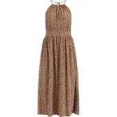 Faina Robe d’été camel / blanc