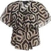 Faina Chemisier beige / noir