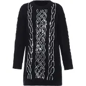 Faina Pull-over noir / argent