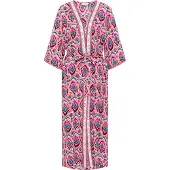 IZIA Kimono bleu nuit / rose / rouge sang / blanc