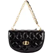 Faina Sac bandoulière or / noir