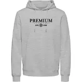 Jack & jones Premium Sweat-shirt 'CHARLES' noir / blanc chiné
