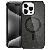 IMoshion Coque Pailletée avec MagSafe pour Apple iPhone 15 Pro Max - Glitter Noir