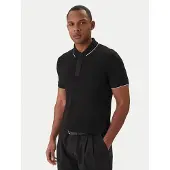Armani Exchange pour homme. XM001285AF10366UC001 Polo idéal (S), Noir, Casuel, Coton, Manche courte