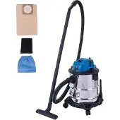 Scheppach Aspirateur eau et poussière VC20 - 1300W | 2m de tuyau | 4m de câble de raccordement | 20L cuve en inox