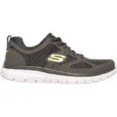 SKECHERS Baskets basses 'Burns Agoura' jaune / gris foncé