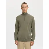 Selected Pull-over 'SLHTray' kaki