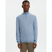 Selected Pull-over 'SLHTray' bleu-gris