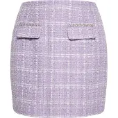 Faina Jupe lavande / blanc cassé