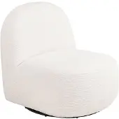 Ebuy24 Dina fauteuil fonction tournante offwhite.