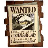Plastoy Bank Monet One Piece - Law Wanted, PVC, 15 cm - oficjalny produkt