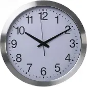 Perel Horloge Murale En Aluminium - à_, 40, Cm