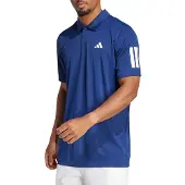 Adidas Club 3 Stripes Short Sleeve Polo Bleu M Homme