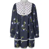 Imily Bela Robe bleu / bleu marine / vert foncé / blanc