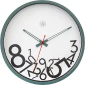 NXt - 7364GN - Horloge Murale - 30cm - vert - Dropped Numbers