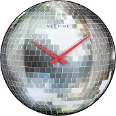 Nextime - 3293 - Horloge Murale - 35cm - noir - Disco Ball