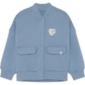 Noppies Veste de survêtement bleu fumé / blanc cassé