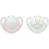 Nuk 730713 STAR SILIKON SCHNULLER 0-6 2PC/PUD