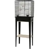 Zolux Birdcage loft chic avec meubles noirs
