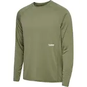 Hummel T-shirt à manches longues Pulse Workout, vert, taille L, homme, vert, taille L