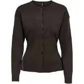 ONLY Cardigan 'ONLLucy' brun foncé