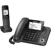 Panasonic Téléphone sans fil KX-TGF320E avec identification de l'appelant Noir