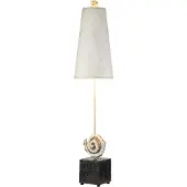 Flambeau Lampe de table Swirl noir et blanc, 1xE27x60W, en résine, dimensions : 99,1 x 21,6 x 21,6 cm, IP20,