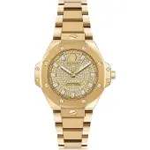 Philipp Plein Montre à affichage analogique 'Royal Prestige' or